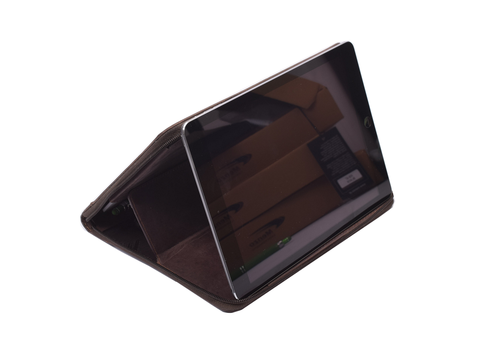 Menzo MB46 Dokumenten & Tabletmappe A5 Büffelleder/marone