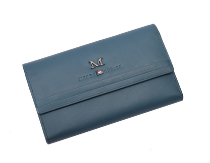 Menzo 7032 Damenbörse saison1 petrol / Nappaleder