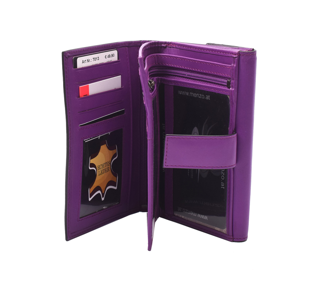 Menzo 7013 Damenbörse saison2 violet / Nappaleder