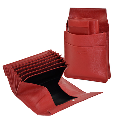 S6 Kellnerset Rindsleder/rot