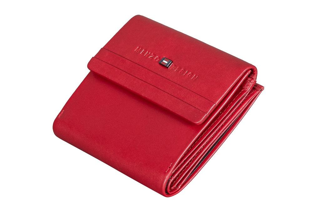 Menzo 7002 Kleinbörse rot / Nappaleder