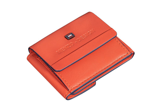 Menzo 7010 Minibörse saison3orange / Nappaleder