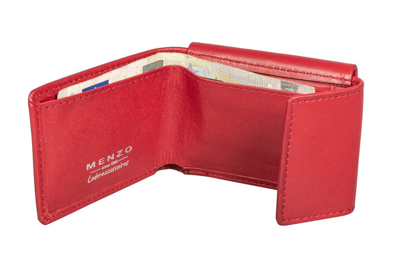 Menzo 7010 Minibörse rot / Nappaleder