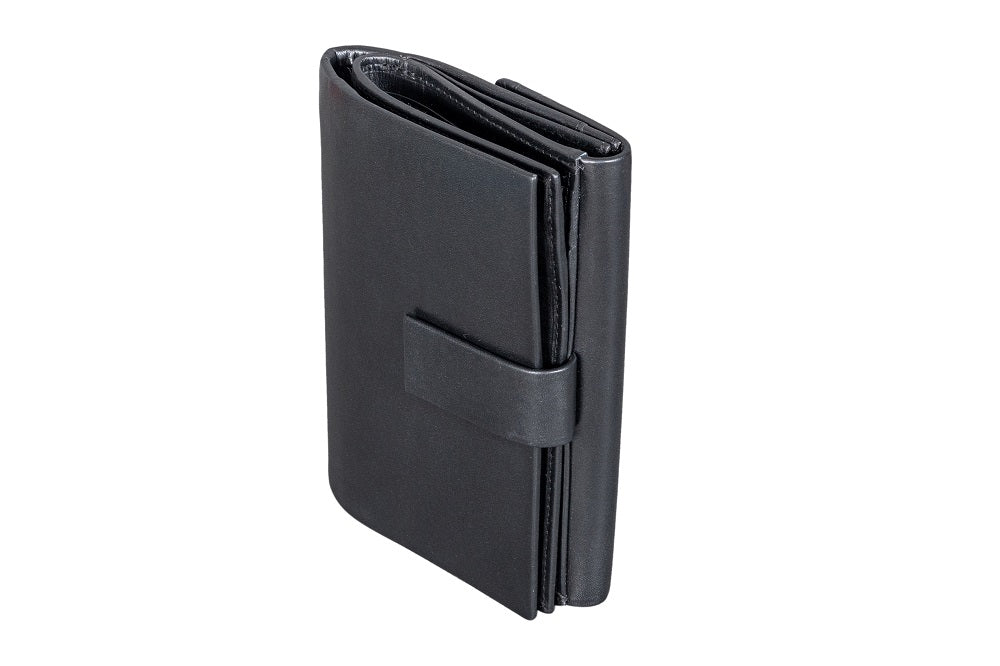Menzo 7013 Damenbörse schwarz / Nappaleder