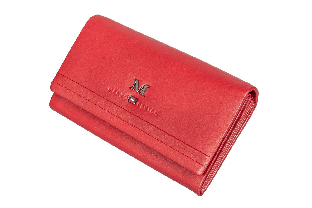 Menzo 7015 Damenbörse rot / Nappaleder