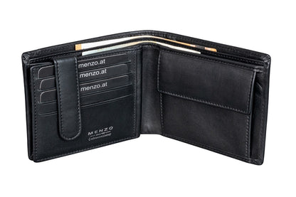 Menzo 7020 Herrenbörse schwarz / Nappaleder