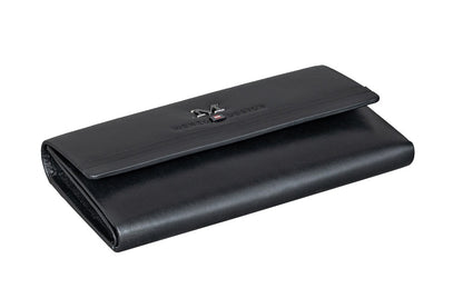 Menzo 7032 Damenbörse schwarz / Nappaleder