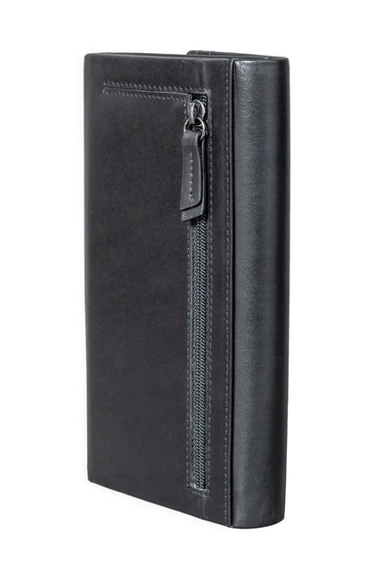 Menzo 7032 Damenbörse schwarz / Nappaleder