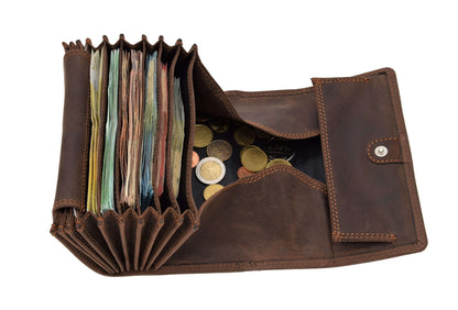 Profikellnerbörse 12 Monate Garantie Büffelleder/marone