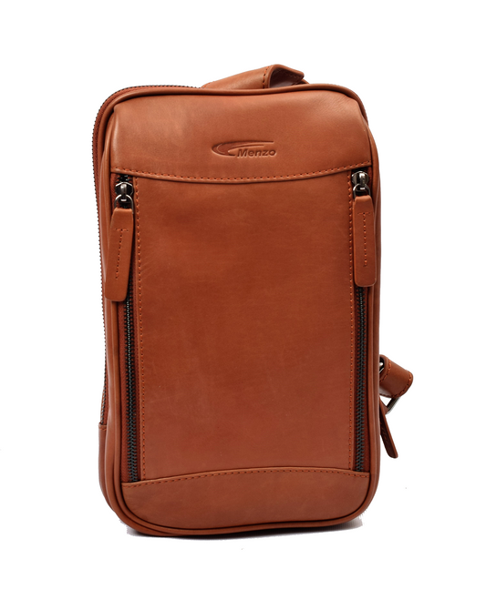 Menzo MB68D - Cross-Body-Bag Rindsleder/cognac