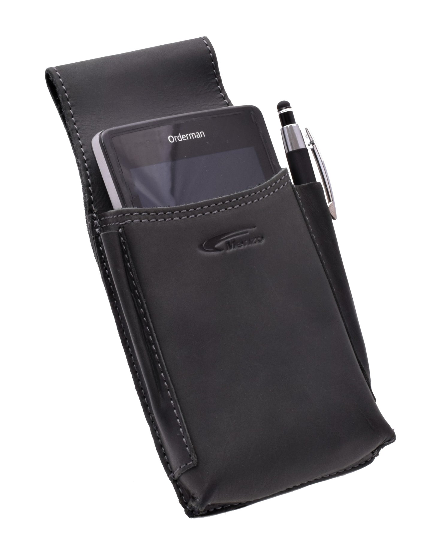 Ordermantasche Büffelleder/schwarz