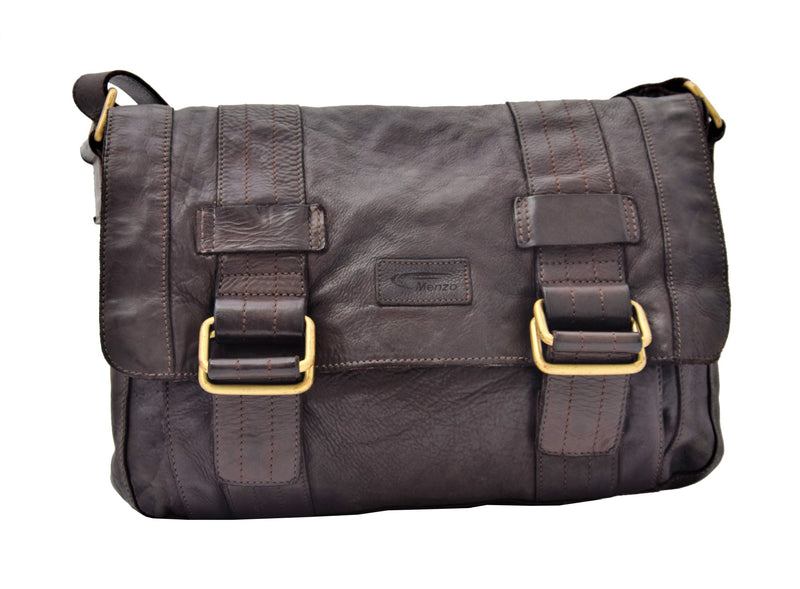 Menzo Ledertasche-Umhängetasche Berlin / Washed Bag