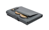 X-POC 7049 Kreditkarten Slim-Wallet mit Münzfach Rindsleder/grau