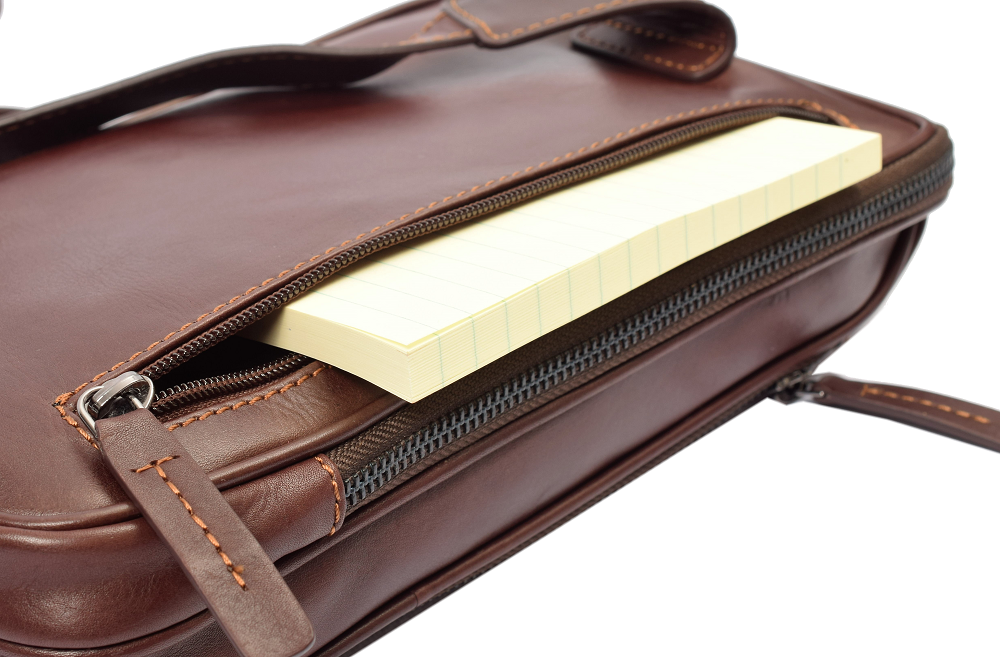 Menzo MB68D - Cross-Body-Bag Rindsleder/marone
