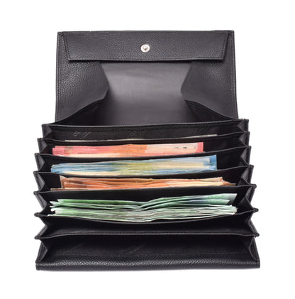 Kellnerbörse Rindsleder/schwarz