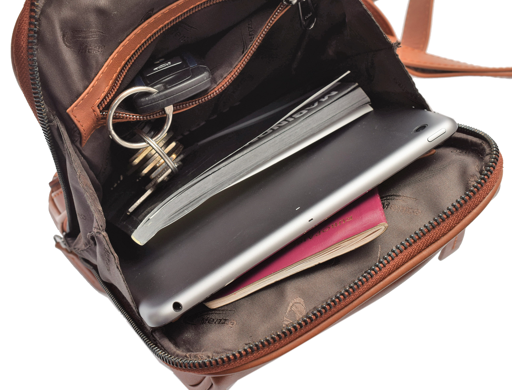 Menzo MB68D - Cross-Body-Bag Rindsleder/cognac