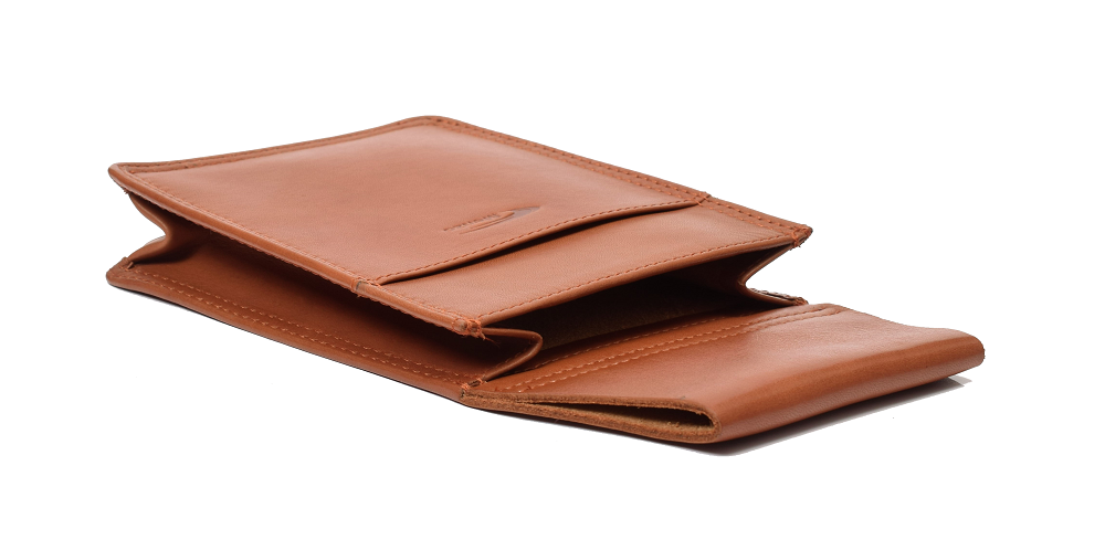 Menzo 992D Kellnerbörsenset mit Doppelnaht Rindsleder/cognac