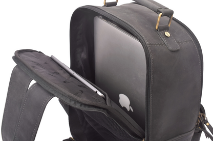 Menzo MB59 Rucksack Büffelleder/schwarz