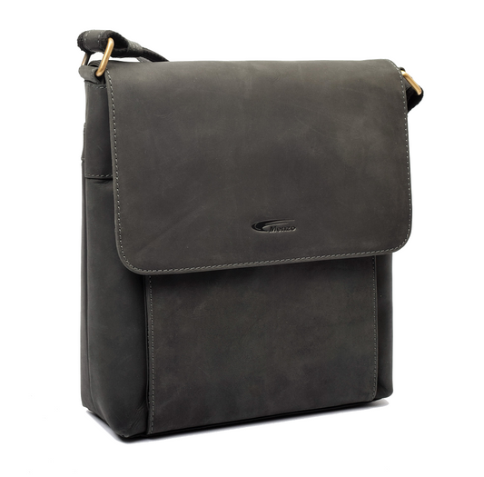 Menzo MB81 Umhängetasche Büffelleder/schwarz