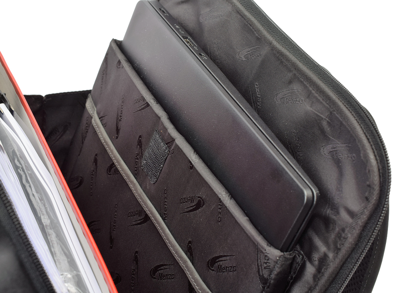 Menzo MB80 - Rucksack Büffelleder/schwarz für 15,6 Zoll Laptop