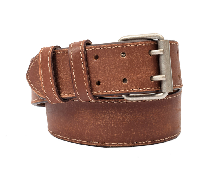 Menzo 3050 Profikellnergürtel (Breite 5cm) Büffelleder / deltabraun