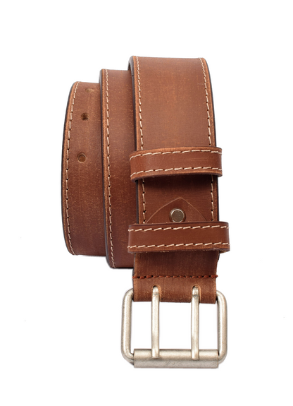 Profikellnergürtel (Breite 5cm) Büffelleder / deltabraun