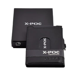 X-POC 7048  Kreditkarten Slim-Wallet Nappaleder/schwarz