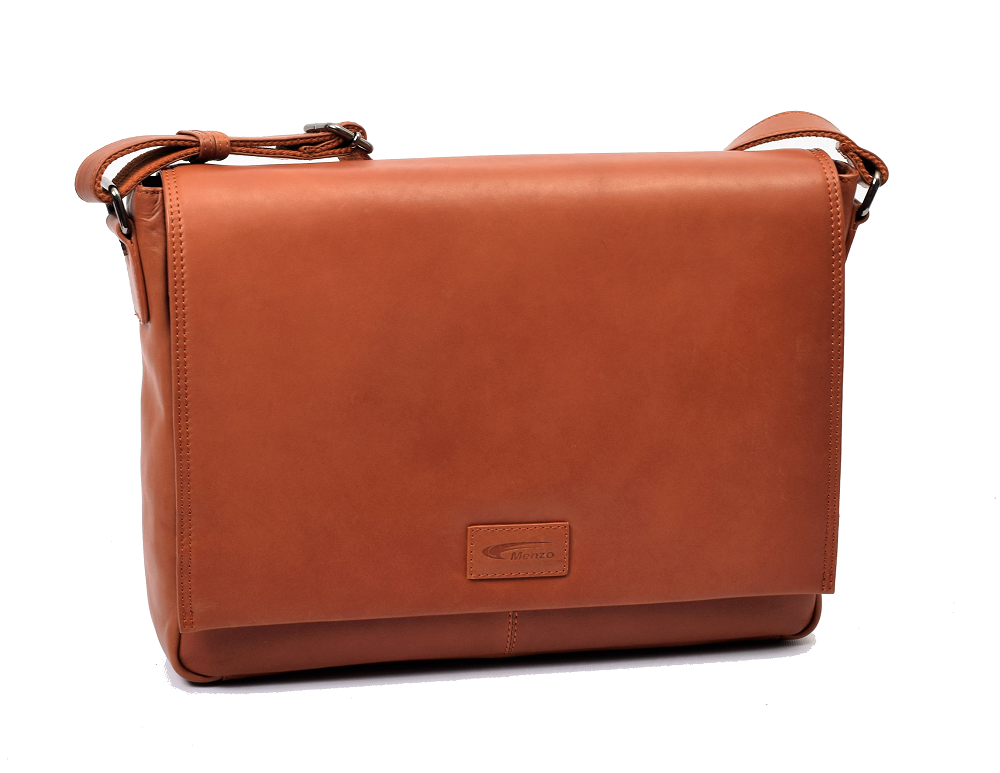 Menzo MB69D - Umhängetasche Rindsleder/cognac