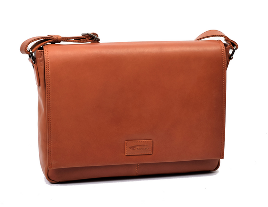 Menzo MB69D - Umhängetasche Rindsleder/cognac