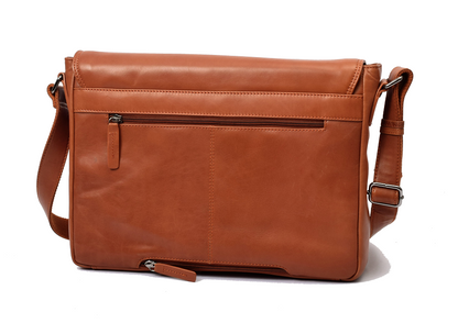 Menzo MB69D - Umhängetasche Rindsleder/cognac