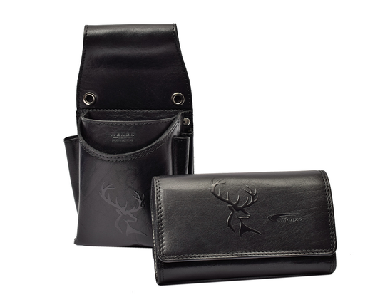 Hochwertiges Menzo 937glossy-hirsch Profikellnerset Sonderedition  Büffelleder/schwarz