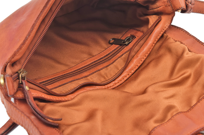 Ledertasche | Washed Braun