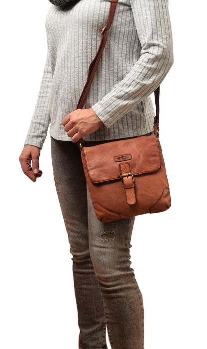 Ledertasche | Washed Braun
