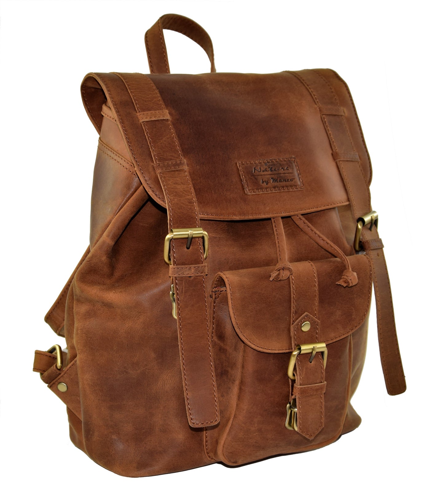 Menzo MB3 Rucksack Büffelleder/deltabraun