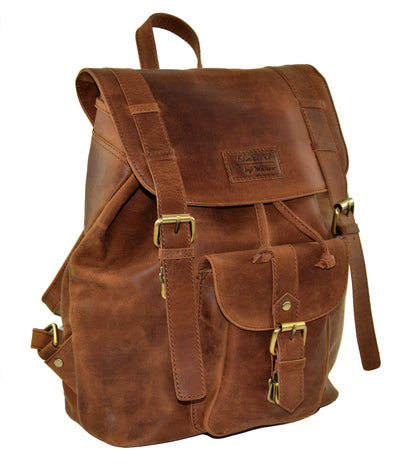 Menzo MB3 Rucksack Büffelleder/deltabraun