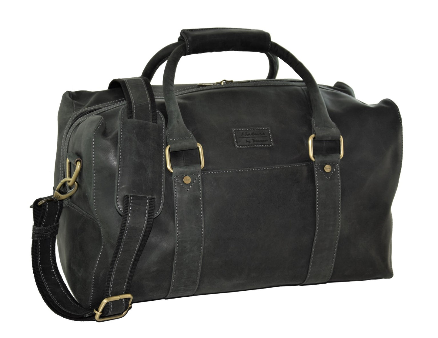 Menzo MB14 Reisetasche Büffelleder/schwarz