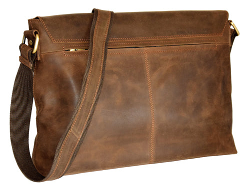 Menzo MB17 - 15,6 Zoll Laptoptasche Büffelleder/marone