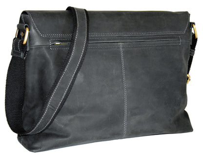 Menzo MB17 - 15,6 Zoll Laptoptasche Büffelleder/schwarz