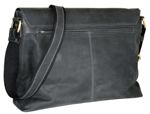 Menzo MB17 - 15,6 Zoll Laptoptasche Büffelleder/schwarz