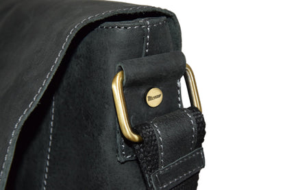 Menzo MB17 - 15,6 Zoll Laptoptasche Büffelleder/schwarz