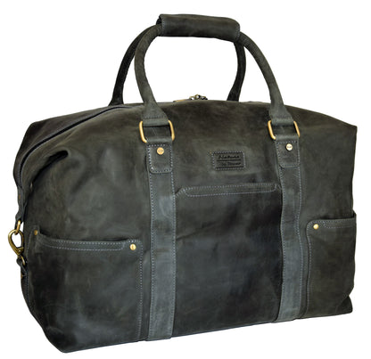 Menzo MB21 Reisetasche Büffelleder/schwarz