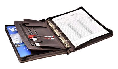 Menzo MB24 Schreibmappe A4 Büffelleder/marone