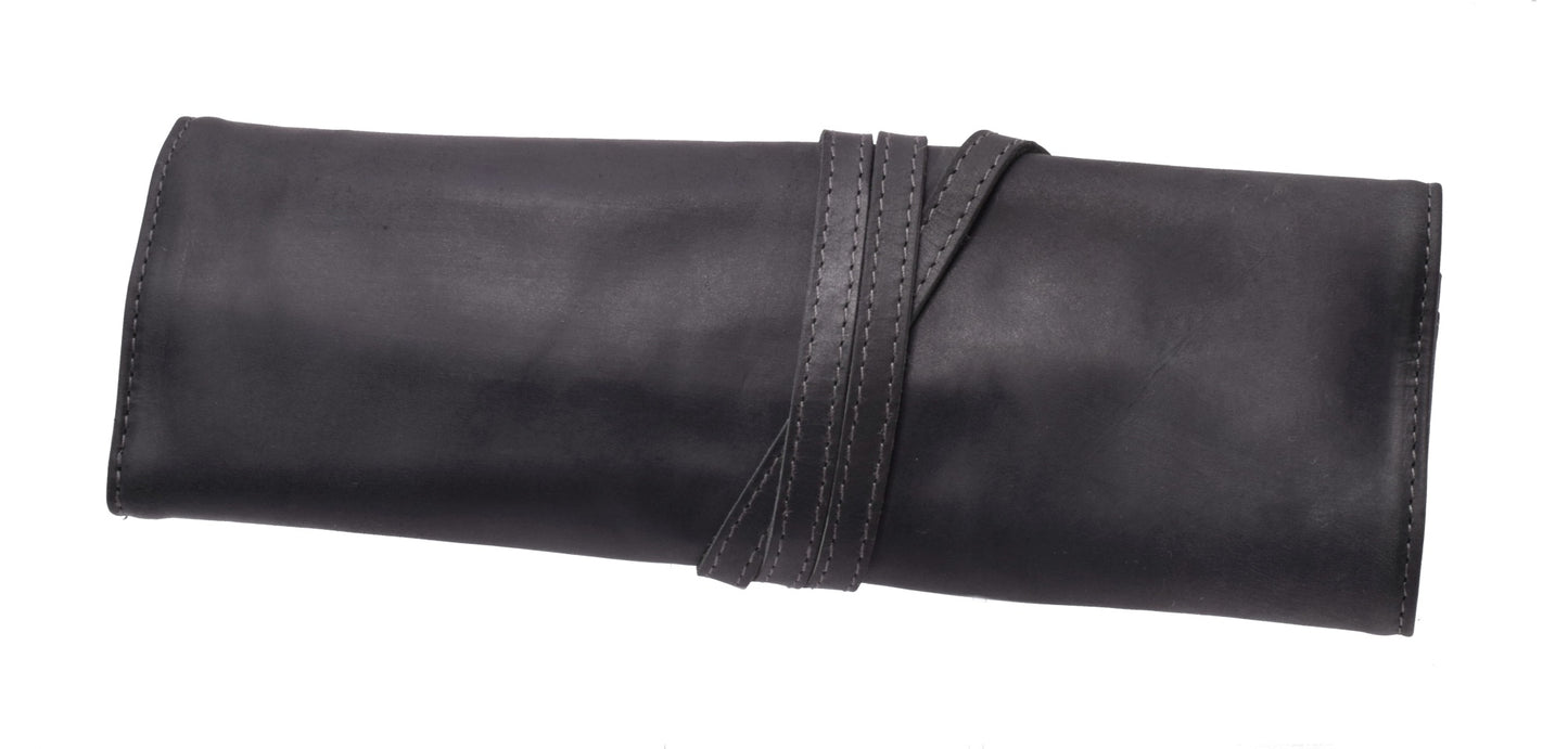 Menzo MB28 Stifte/Pinseletui Büffelleder/schwarz
