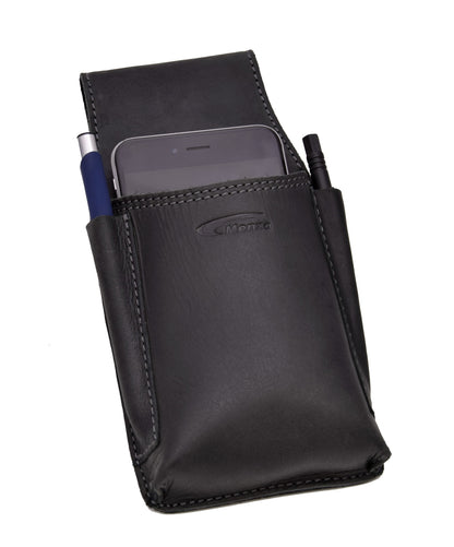 Ordermantasche Büffelleder/schwarz