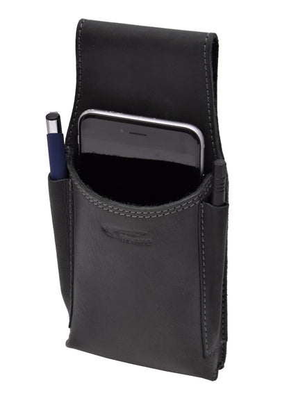 Ordermantasche Büffelleder/schwarz