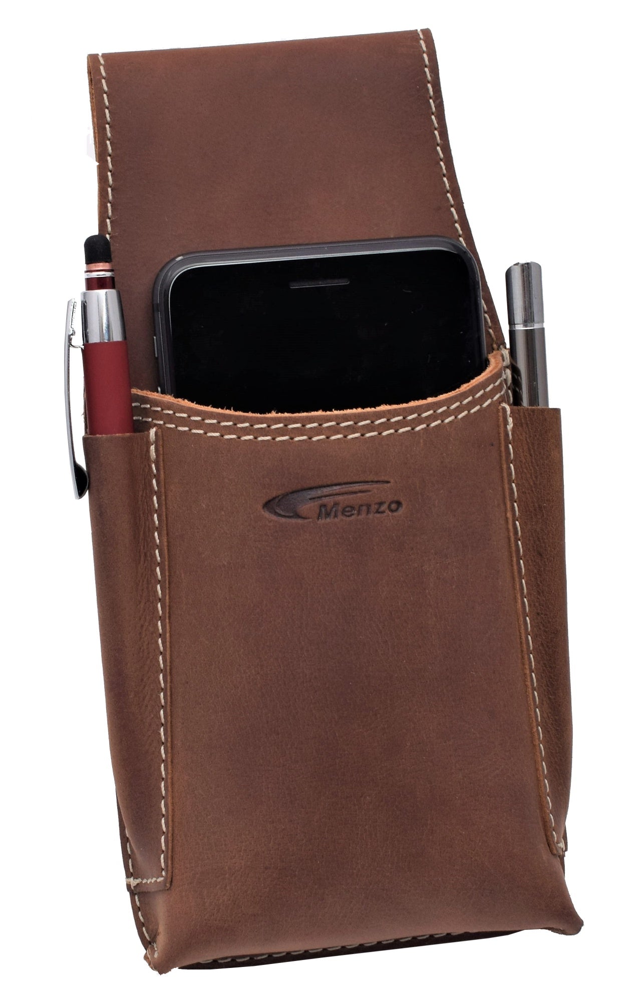 Ordermantasche Büffelleder/deltbraun