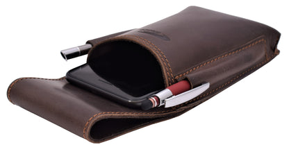 Ordermantasche  Büffelleder/marone
