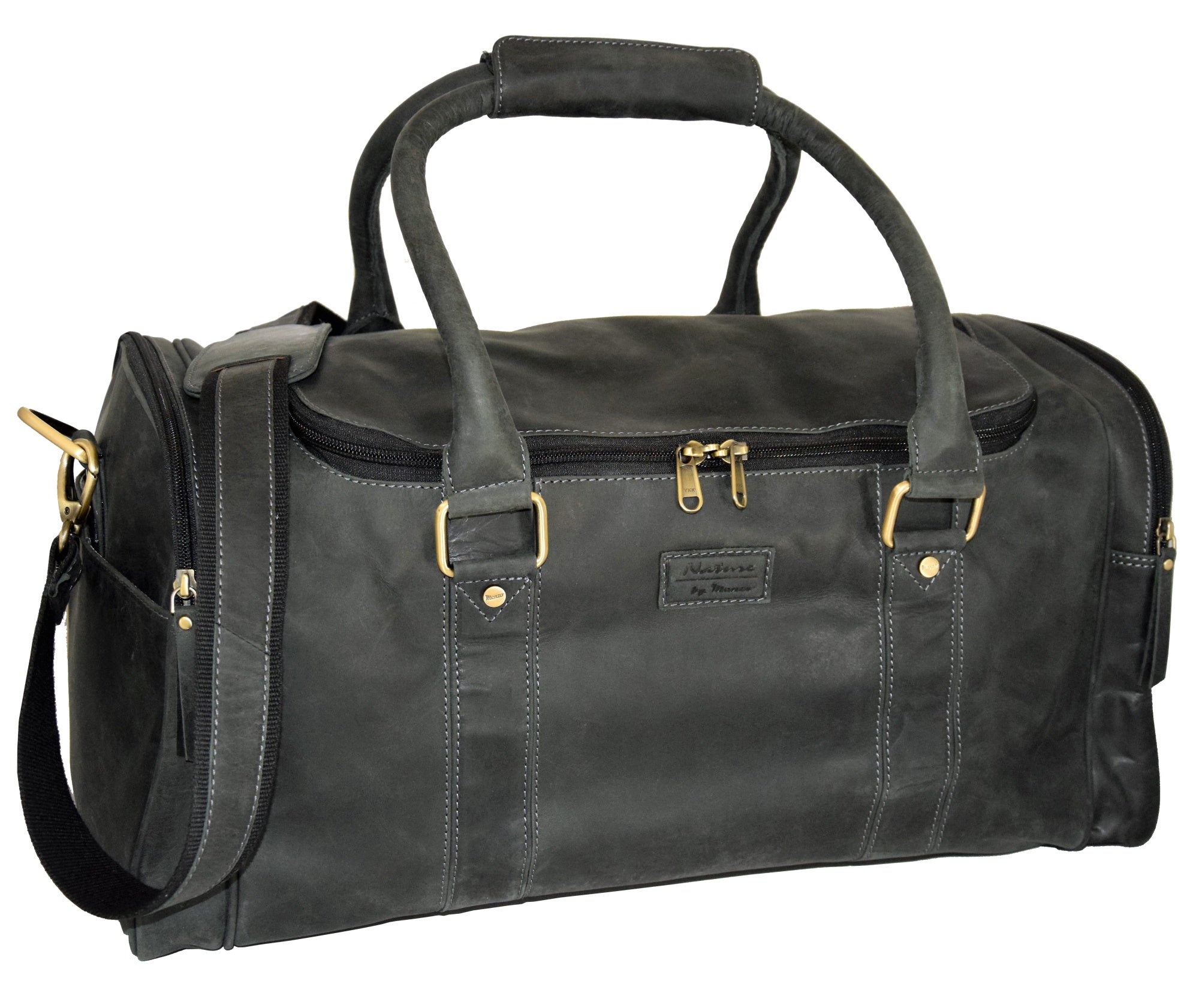 Menzo MB35 Reisetasche Büffelleder/schwarz