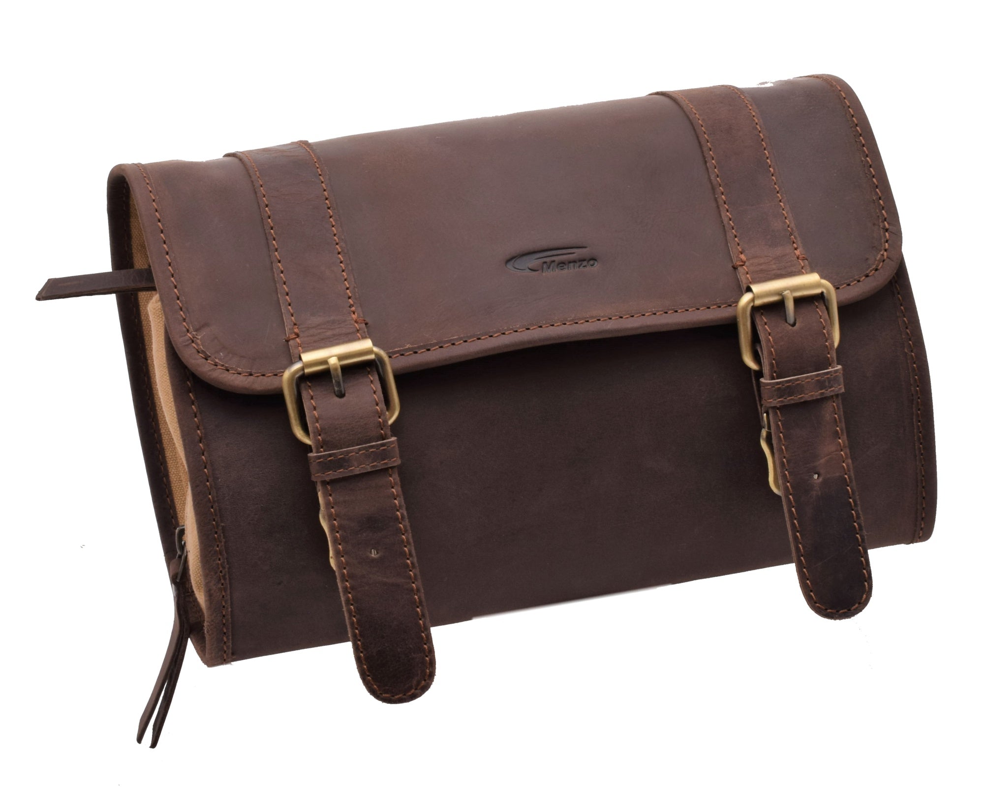 Menzo MB52 Kulturtasche Büffelleder/marone