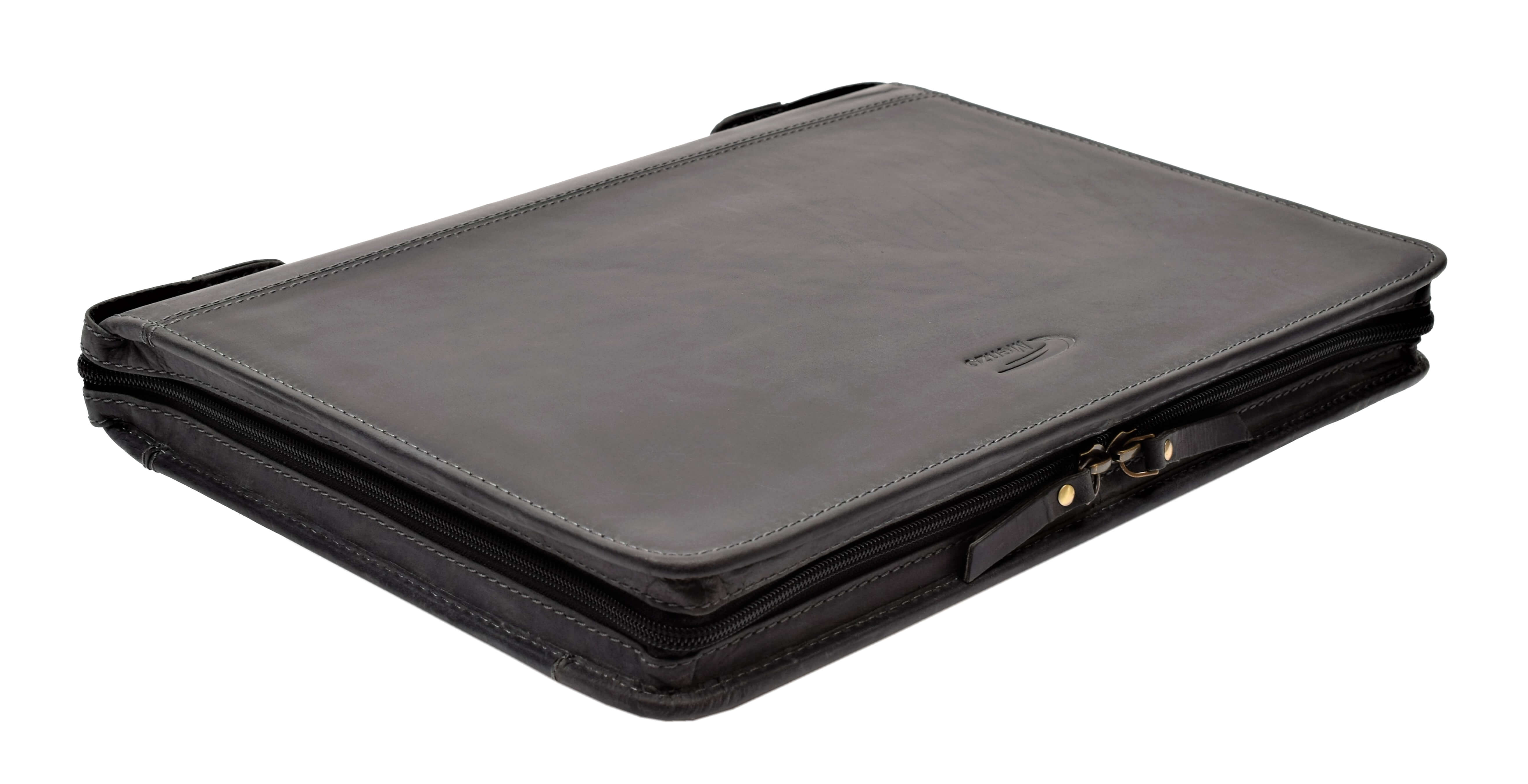 Menzo MB55 Dokumentenmappe A4 Büffelleder/schwarz